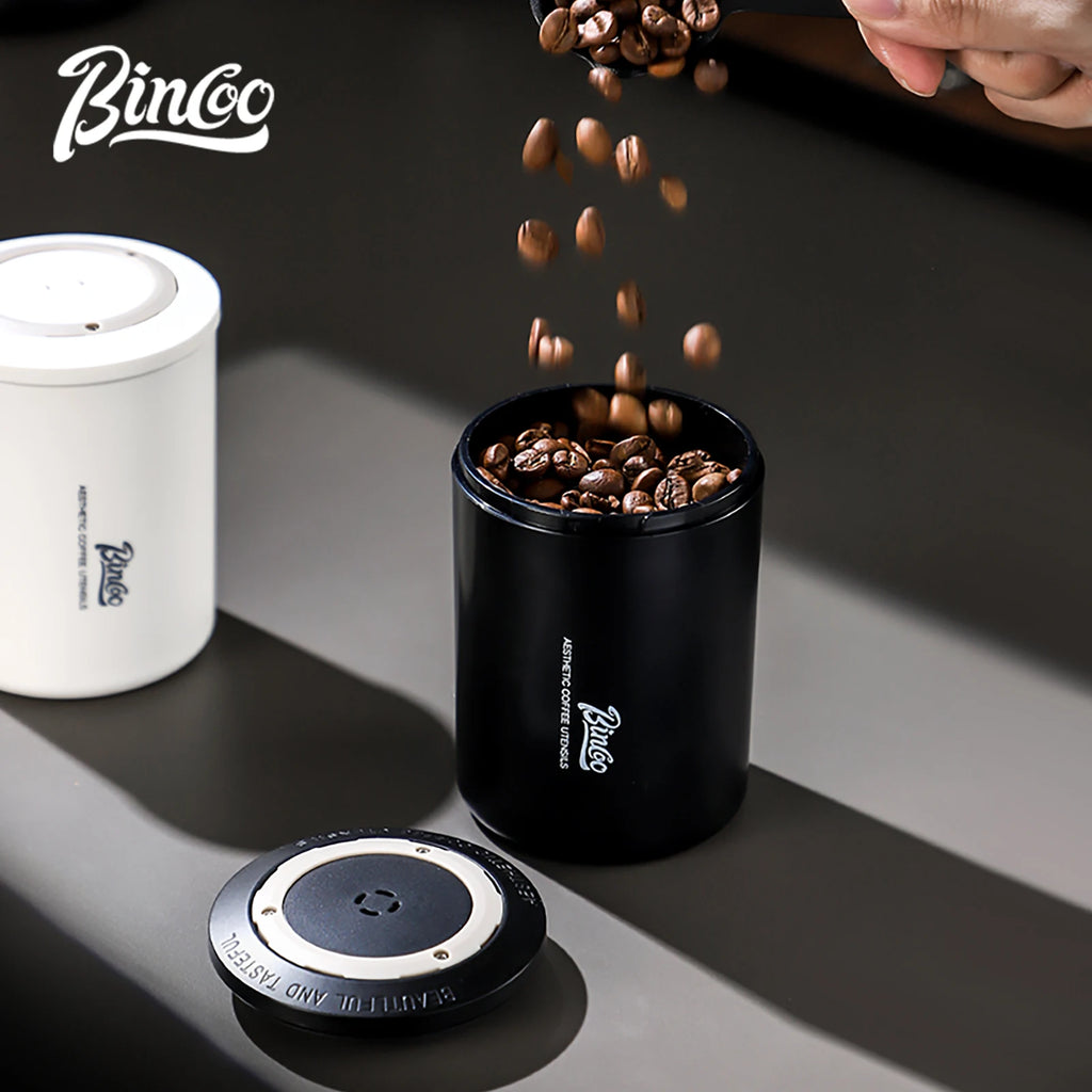 Bincoo Mini Airtight Coffee Bean Storage Jar – Travel Tin Coffee Storage Jar Qst