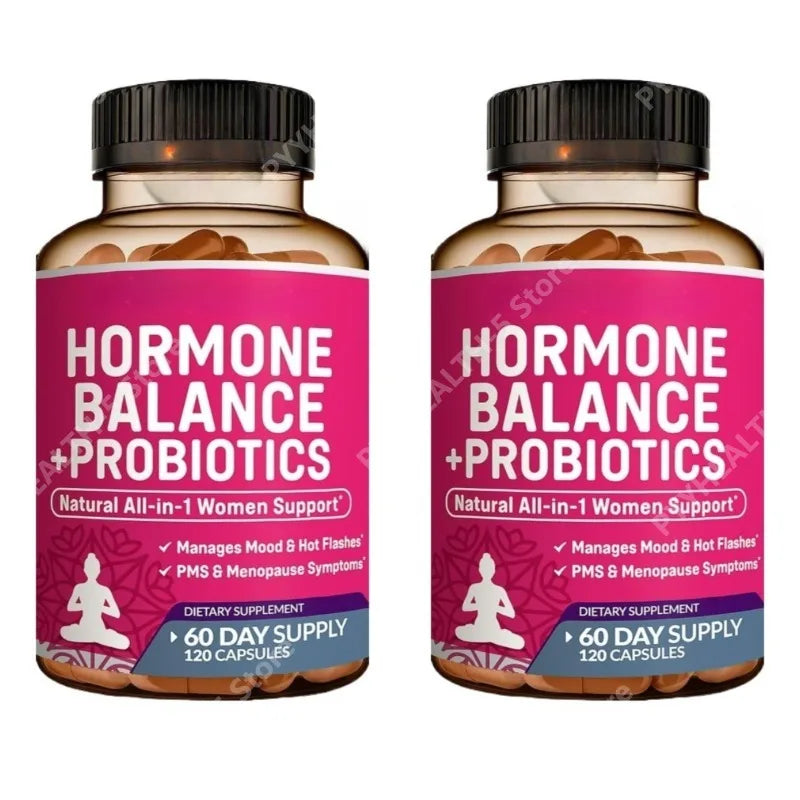 Women's Hormone Balance Supplement + Probiotics | 120 Capsules Women's Supplement Qst 240 Count(Pack of 2)