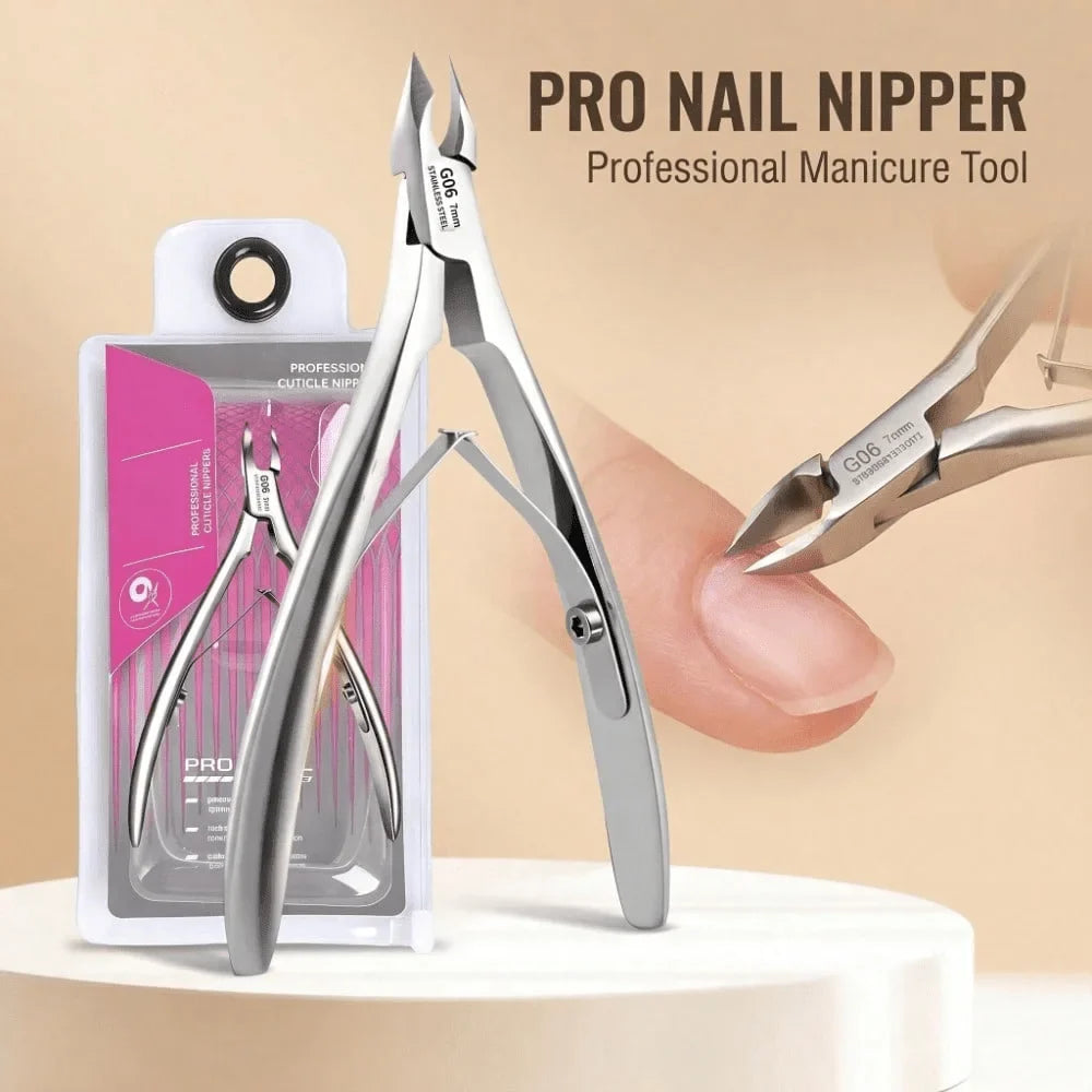 Professional Stainless Steel Cuticle Nipper – Thick Nails Cuticle Nipper Qme Update-G05-1pc