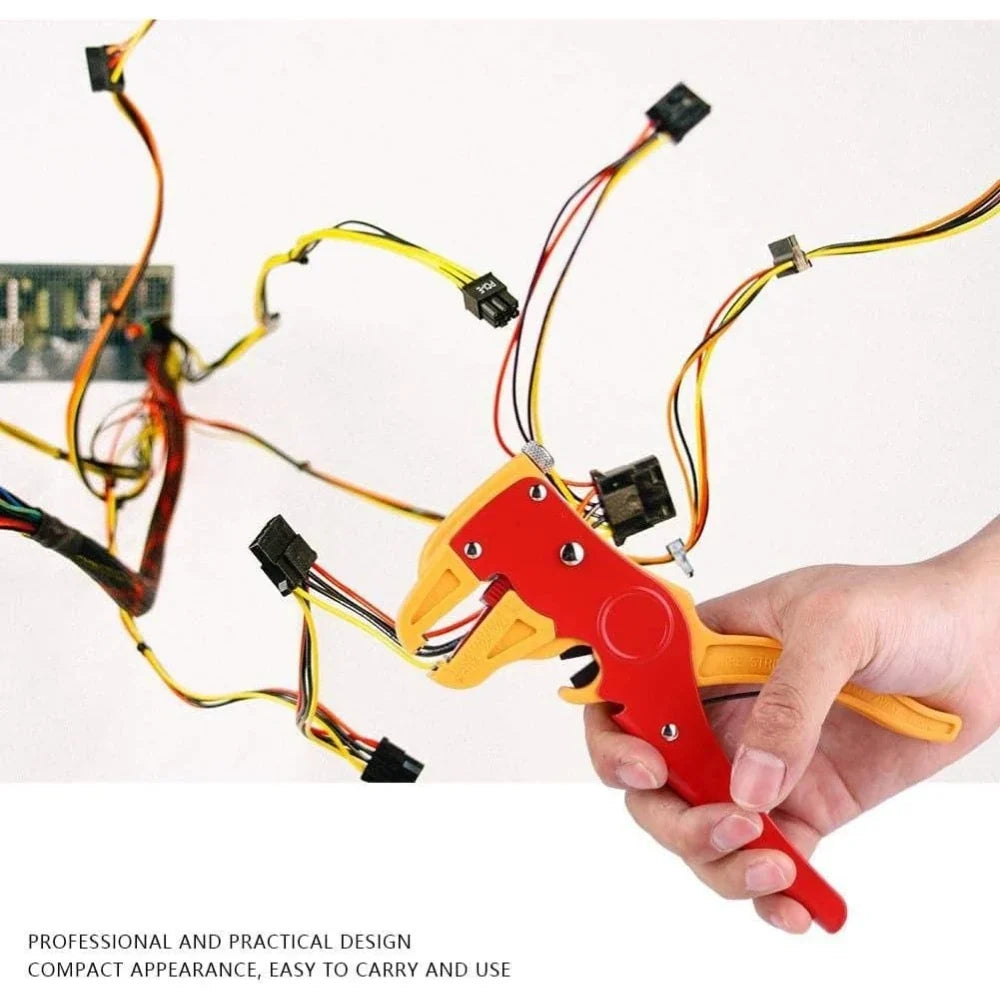 Self-Adjusting Automatic Wire Stripper & Cutter Tool Wire Stripper Tool Qme