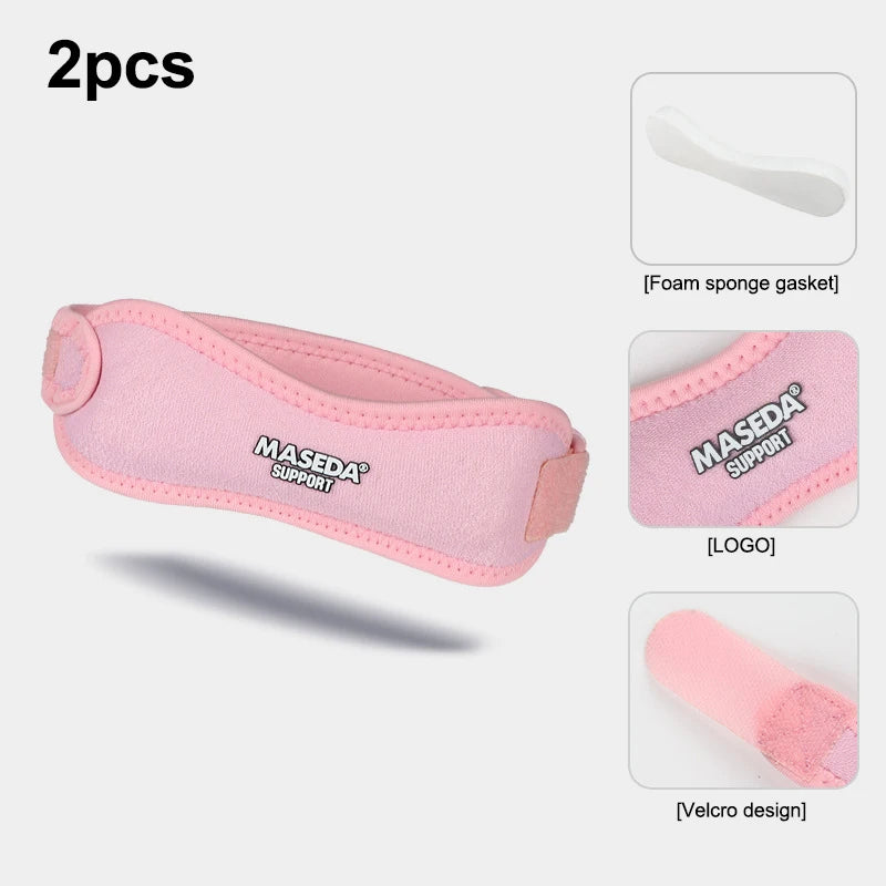 Adjustable Patellar Knee Strap – Support for Running & Sports Knee Support Strap Qst 2pcs Pink