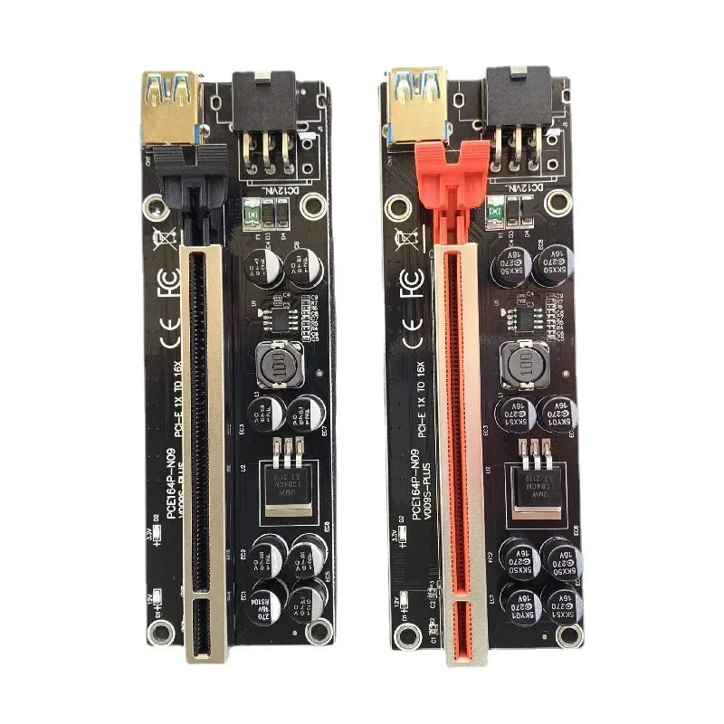 VER009S PCIe Riser USB 3.0 1x to 16x GPU Extender Card PCIe Riser Card Qme