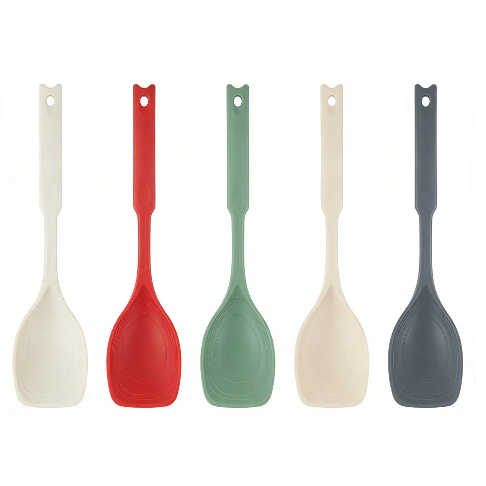 Large Silicone Cooking Spatula Spoon – Non-Stick & Heat Resistant Silicone Spatula Spoon Qme