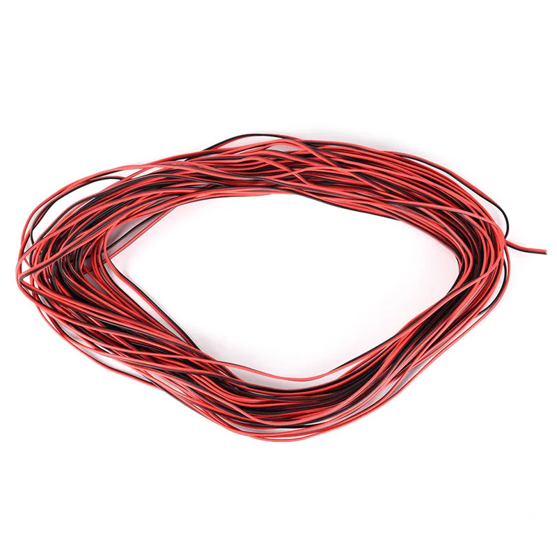 2-Pin 10M Copper LED Wire Cable for Cars & Motorcycles Automotive Wire Cable Qme