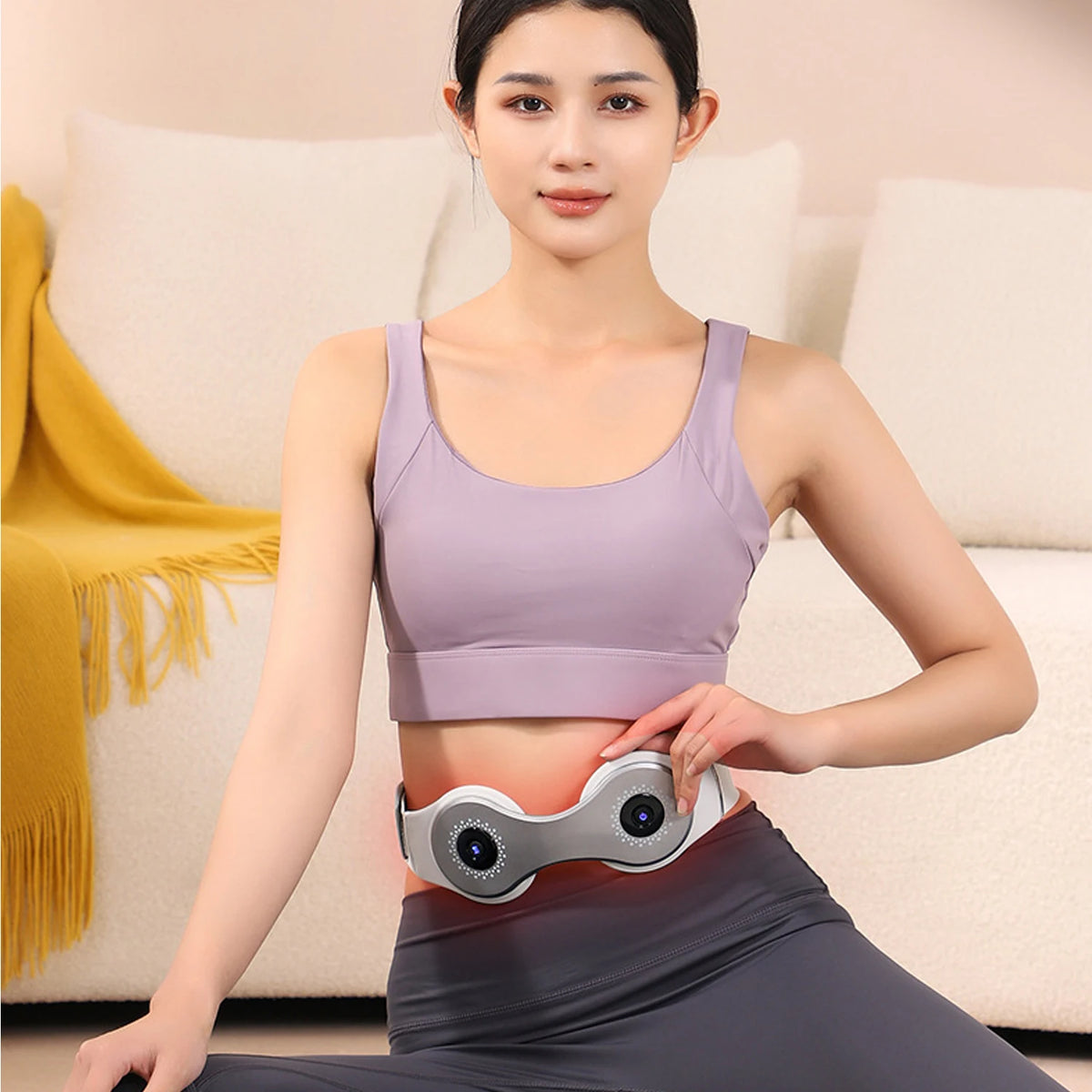Suyzeko Waist Massager Belt – Heat, Red Light & Vibration Waist Massager Belt Qst