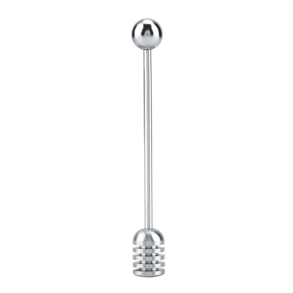 304 Stainless Steel Honey Dipper Drizzler & Stirrer Spoon Honey Dipper Spoon Qme Silver