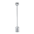 304 Stainless Steel Honey Dipper Drizzler & Stirrer Spoon Honey Dipper Spoon Qme Silver
