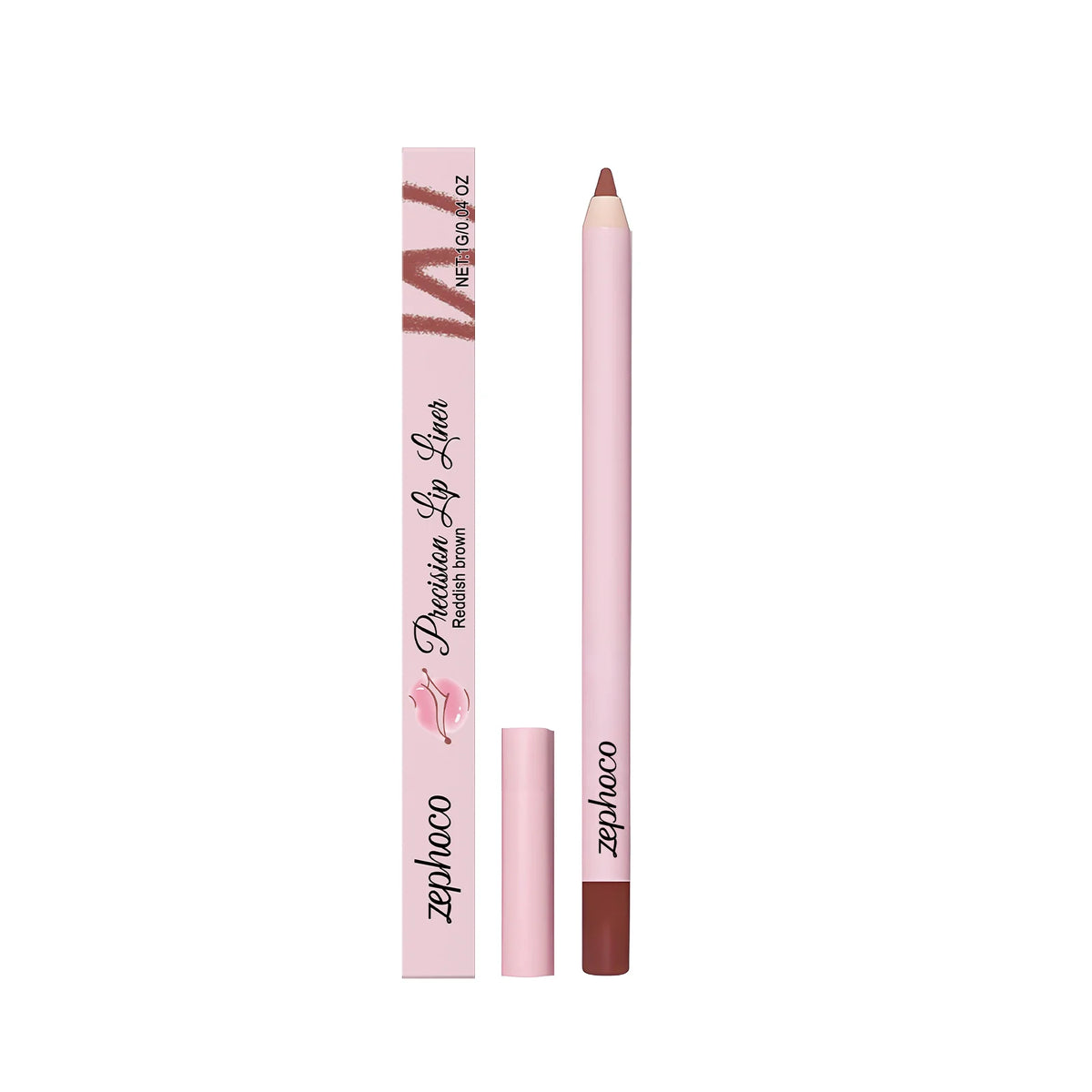 Zephoco Waterproof Matte Lip Liner – Nude, Rose & Pink Lip Liner Pencil Qst Reddish Brown