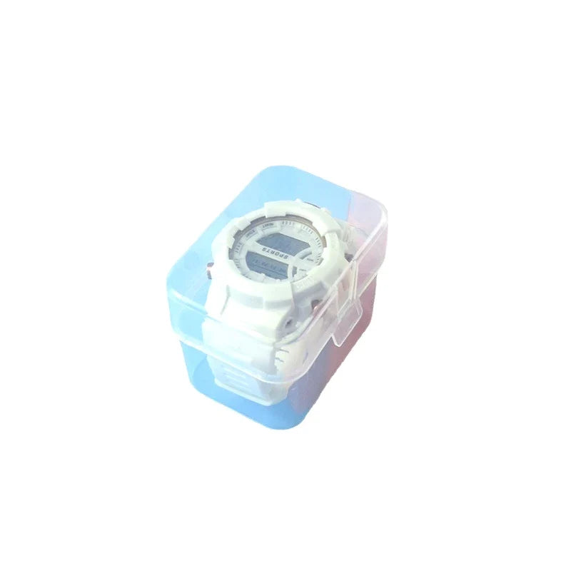 Kids & Ladies Watch Display Box – Clear Plastic Storage Case Watch Storage Box Qme onesize