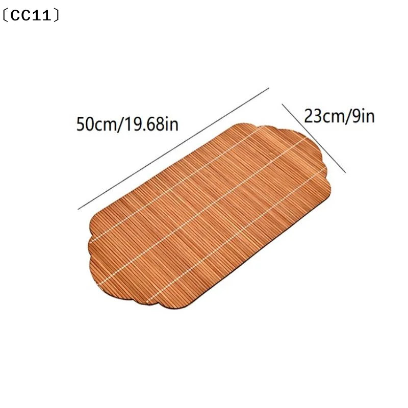 Handmade Bamboo Tea Mat | Kung Fu Tea Ceremony Accessory Bamboo Tea Mat Qme