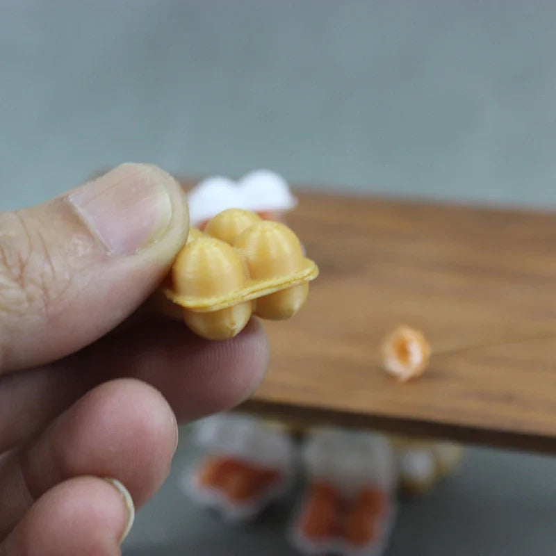 1:12 Miniature Egg Tray Dollhouse Kitchen Food Accessory Dollhouse Miniature Qme