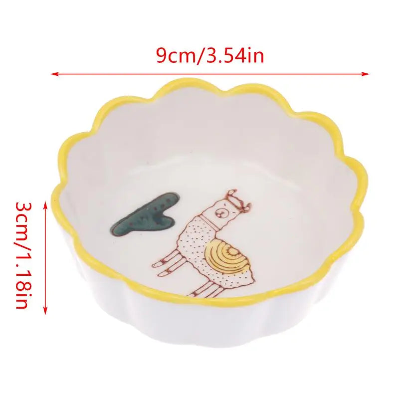 Ceramic Condiment Dishes | Microwave & Dishwasher Safe, 4 Colors Ceramic Condiment Dish Qme
