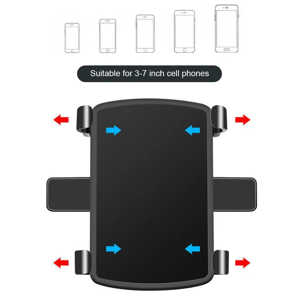 360° Car Phone Holder – Universal GPS Dashboard Clip Mount Car Phone Mount Qme