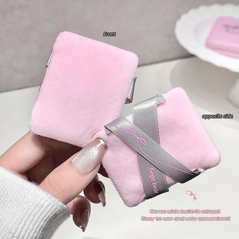 Gege Bear 2-in-1 Highlighter & Blush Powder Puff Compact Highlighter Blush Compact Qme