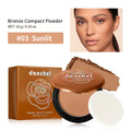 Matte Bronzing Powder – 6 Warm Shades, Buildable Contour Bronzing Powder Qst 03