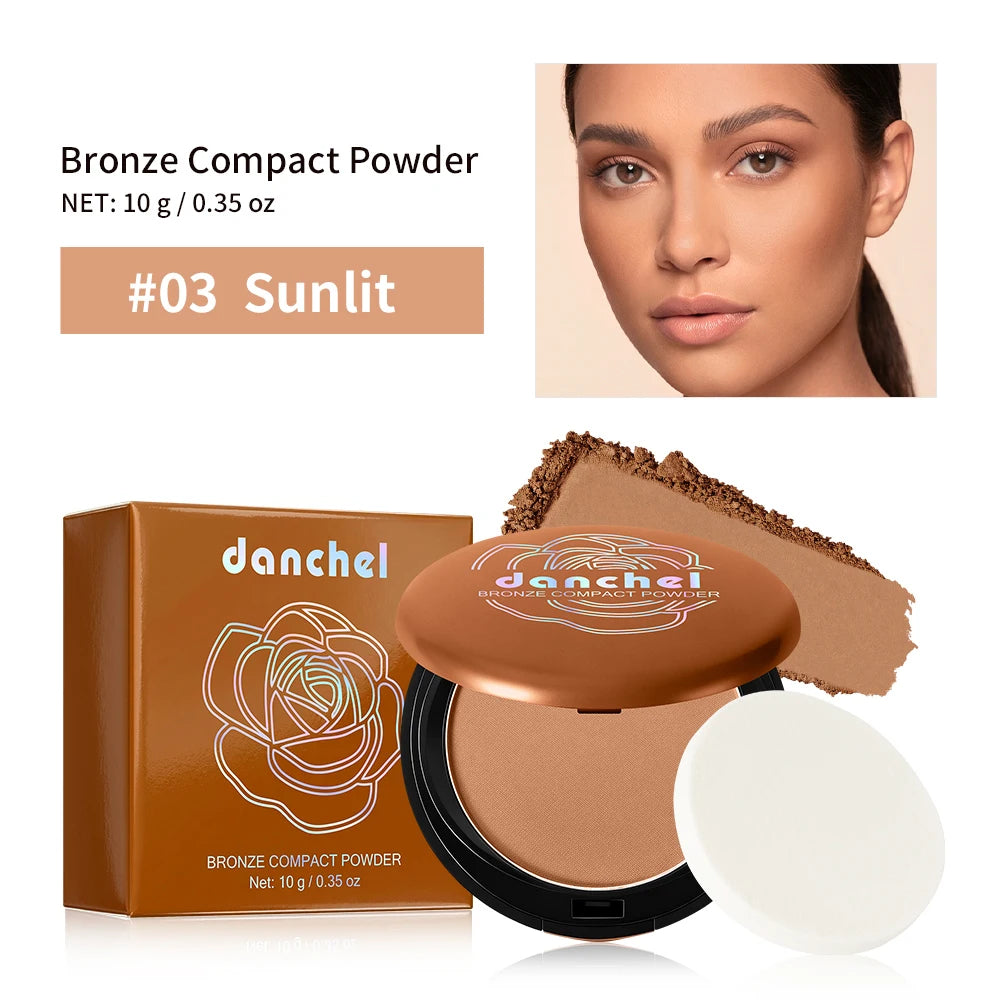 Matte Bronzing Powder – 6 Warm Shades, Buildable Contour Bronzing Powder Qst 03