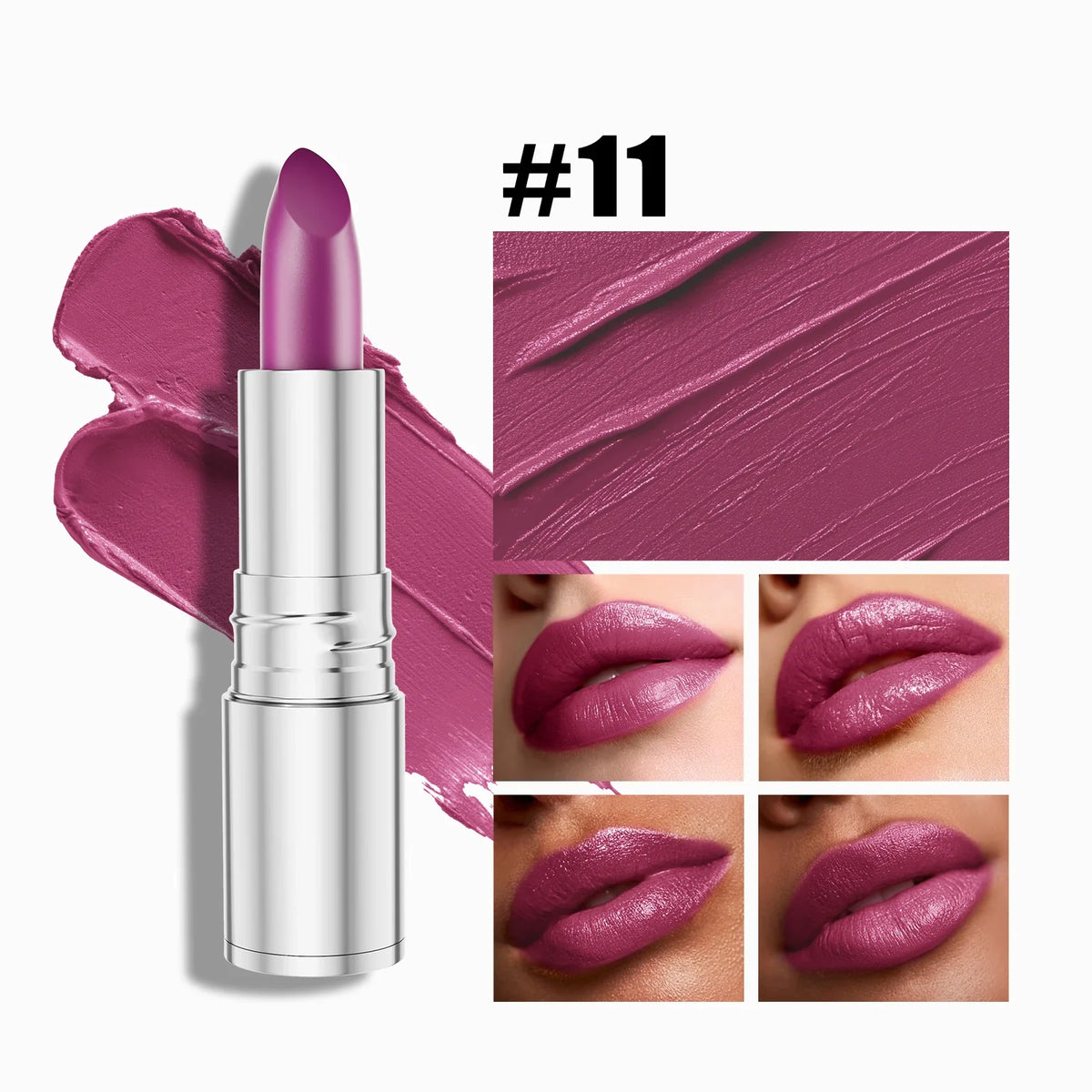6-Color Matte Lipstick Set – Long-Lasting Velvet Finish Matte Lipstick Set Qme M614-11