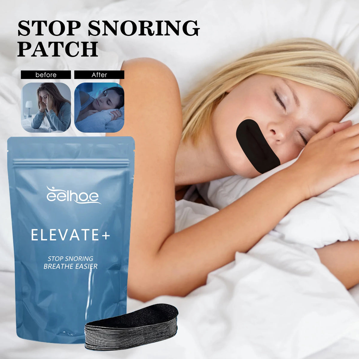 Mouth Tape for Sleeping – 30 Strips with Lavender & Glycerin Sleep Mouth Tape Qst