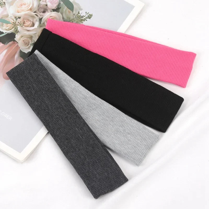 Women's Sports Headbands 4-Pack – Fitness, Yoga & Face Wash Sports Headbands Qme A1