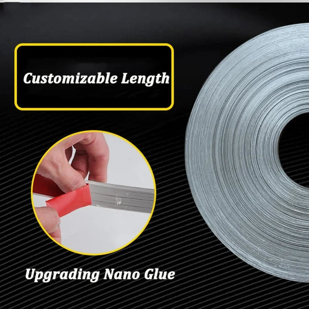 Gold Stainless Steel Decorative Wall Strip Sticker | Mirror Lines Decorative Wall Strip Qme