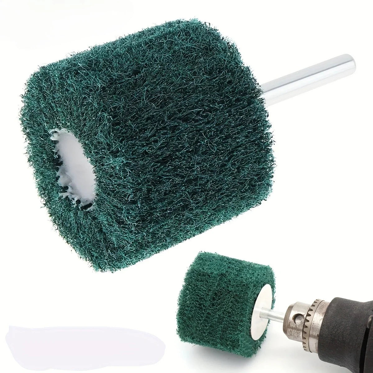 Drill Mounted Flip Wheel Green Scouring Pad Polishing Brush Drill Polishing Brush Qme
