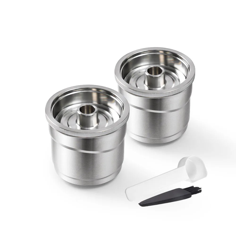 Reusable Stainless Steel Pods for Illy iPerespresso X7 Y3 Y5 Reusable Coffee Pods Qst 2cups