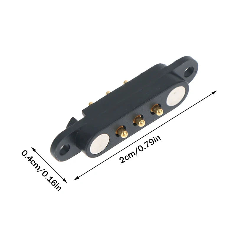 DC 12V 3A Waterproof Magnetic Pin Connector 3P 4P Magnetic Pin Connector Qme