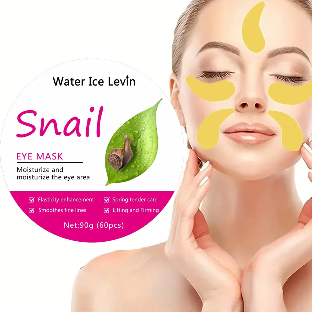 Snail Collagen Eye Mask – Glycerin & Panthenol Hydration Eye Sheet Mask Qme A