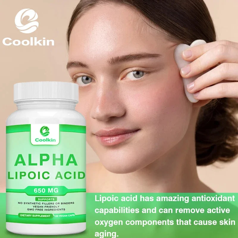 Coolkin Alpha Lipoic Acid Capsules – Antioxidant Support Antioxidant Supplement Qst