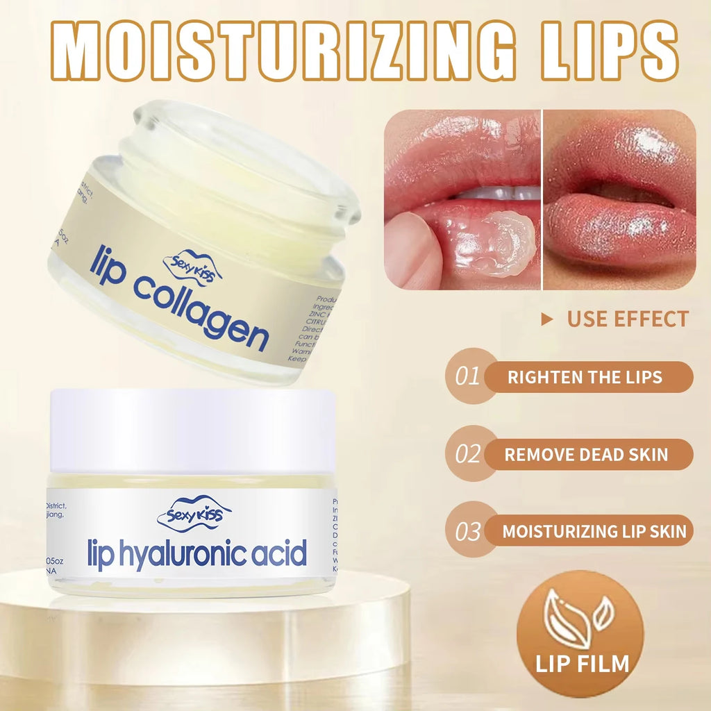 Collagen Sleeping Lip Mask 20g + Silicone Brush | Deep Moisture Sleeping Lip Mask Qst