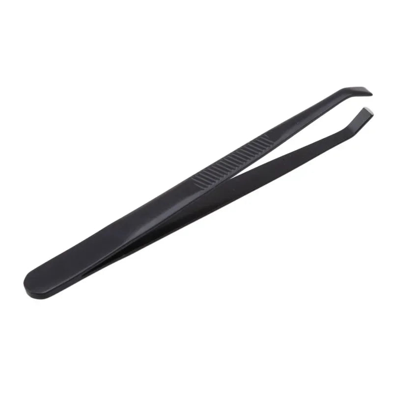 Stainless Steel Slant Eyebrow Tweezers – Precision Hair Removal Eyebrow Tweezers Qme