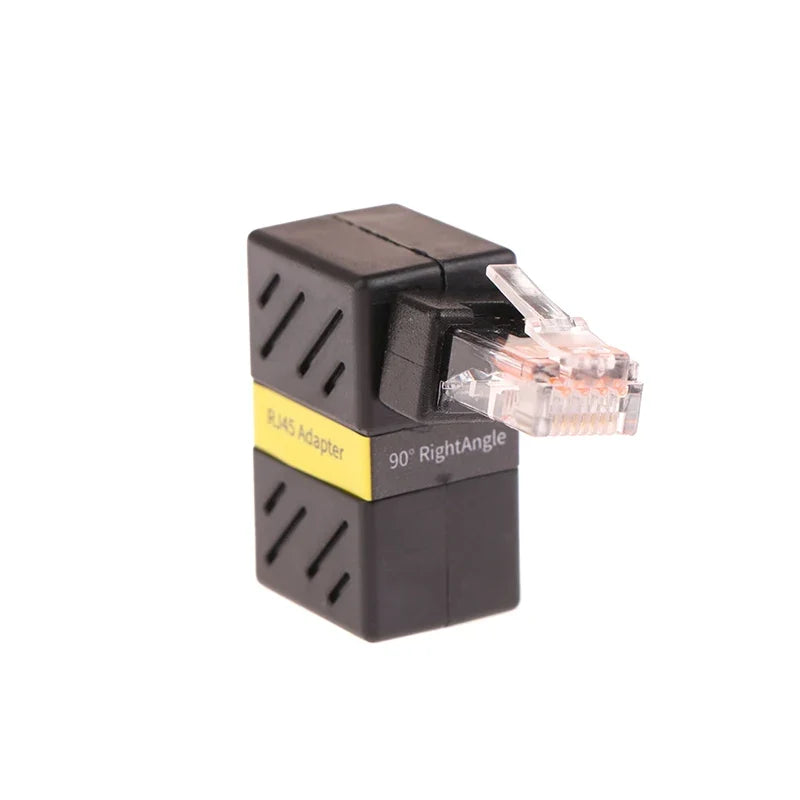 360° Rotatable RJ45 Gigabit Adapter | 90-Degree Right Angle RJ45 Network Adapter Qme