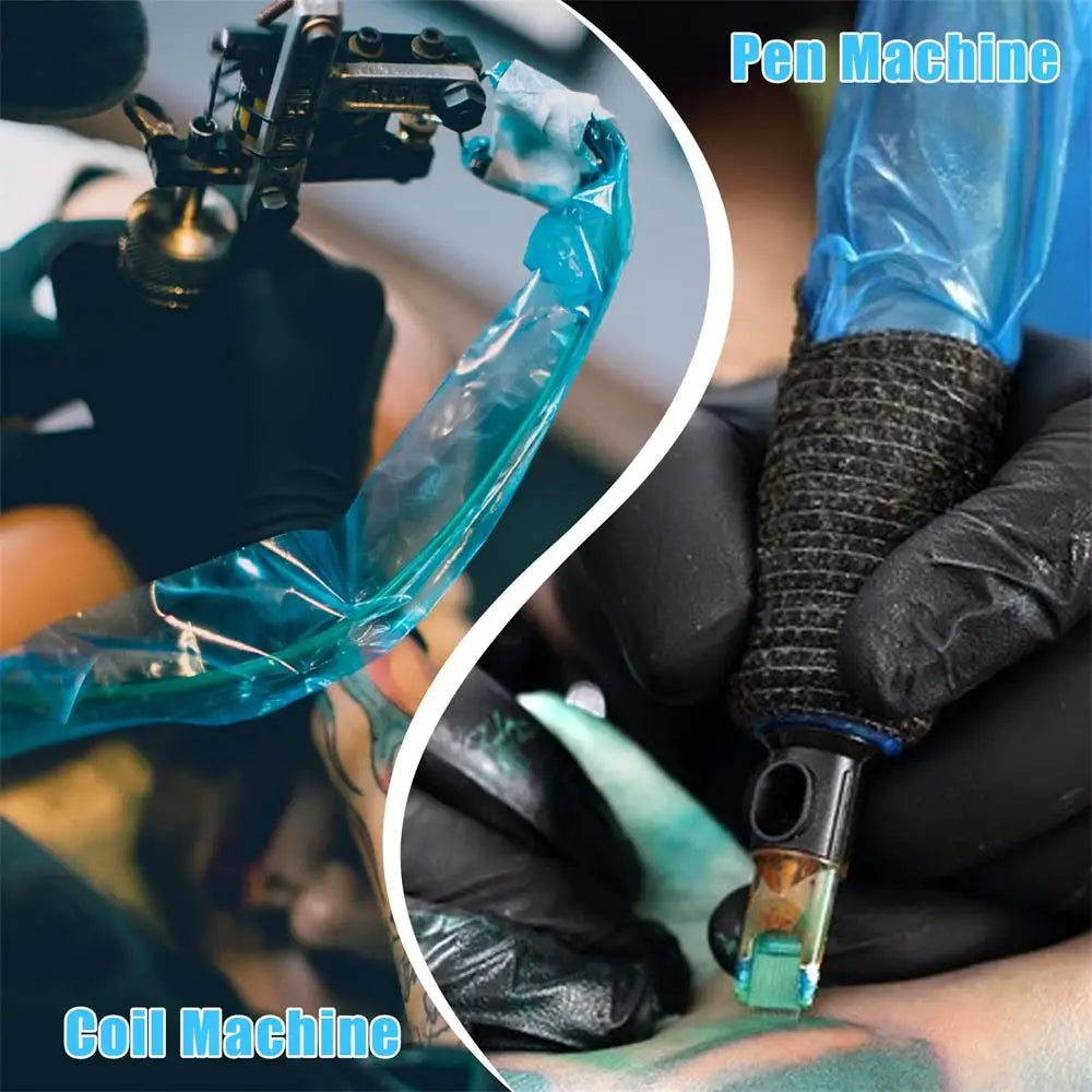 Disposable Tattoo Clip Cord Covers Sleeves 100 Pack Tattoo Machine Accessory Qme