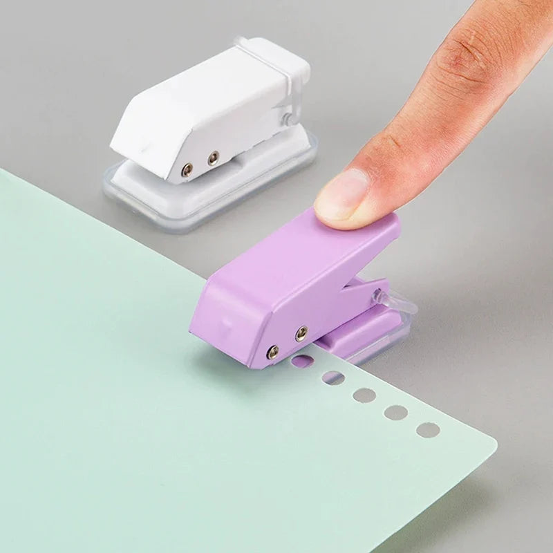 Mini Single Hole Punch – Portable Kawaii Paper Puncher Single Hole Punch Qme