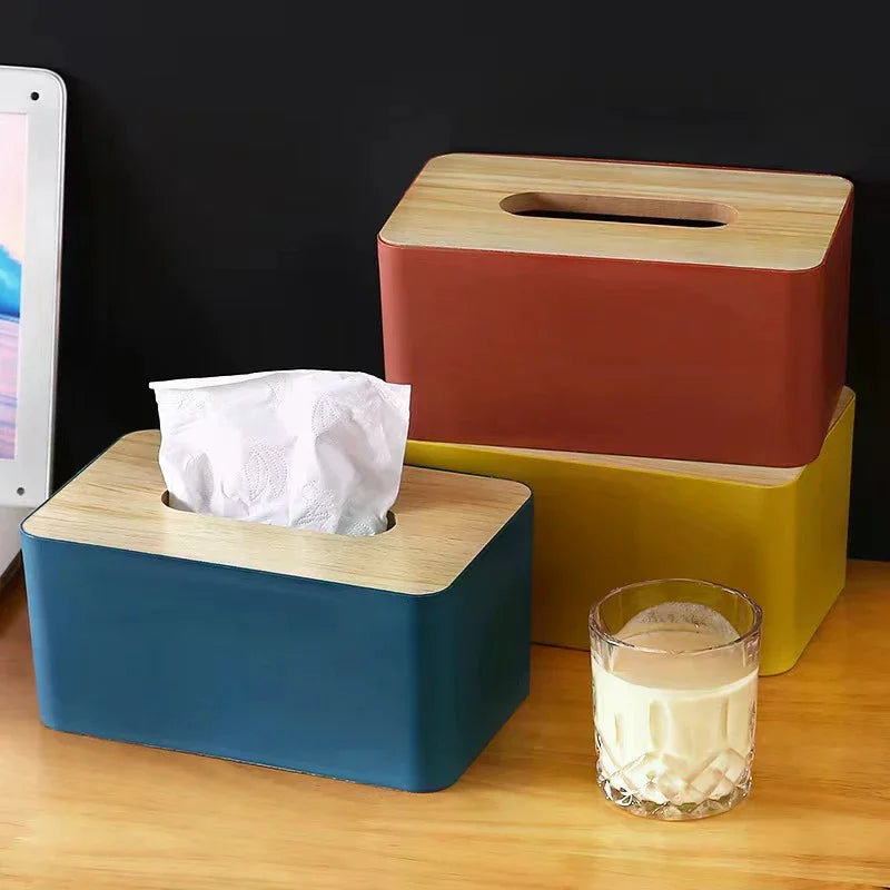 Creative Plastic Tissue Box – Multifunctional Home Storage Tissue Box Organizer Qme