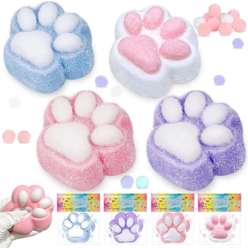 Squishy Cat Paw Fidget Toy – Slow Rebound Squeeze Gift Fidget Squeeze Toy Qst