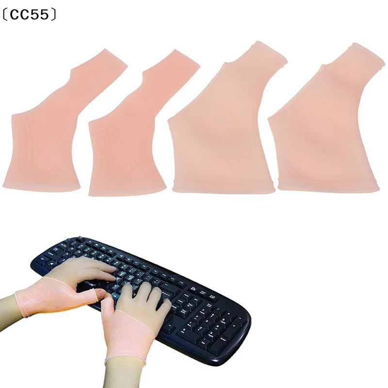 Silicone Gel Wrist & Thumb Support Gloves – 1 Pair (CC55) Wrist Support Gloves Qst