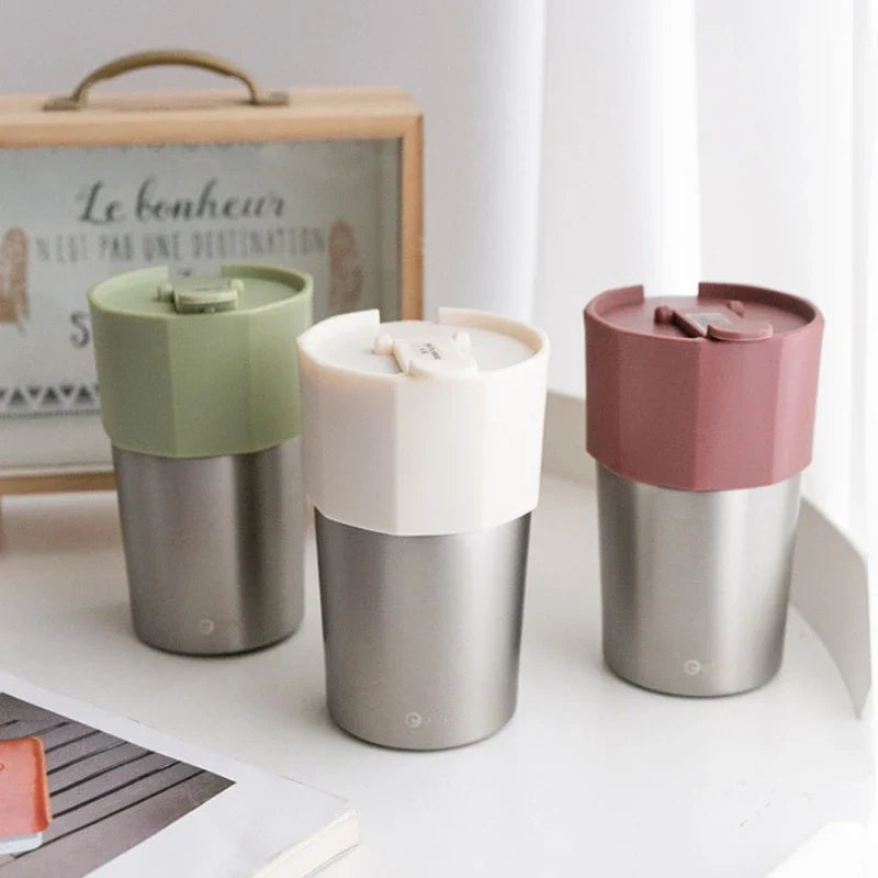 Stainless Steel Double-Wall Insulated Coffee Mug 300ml Insulated Coffee Mug Qme