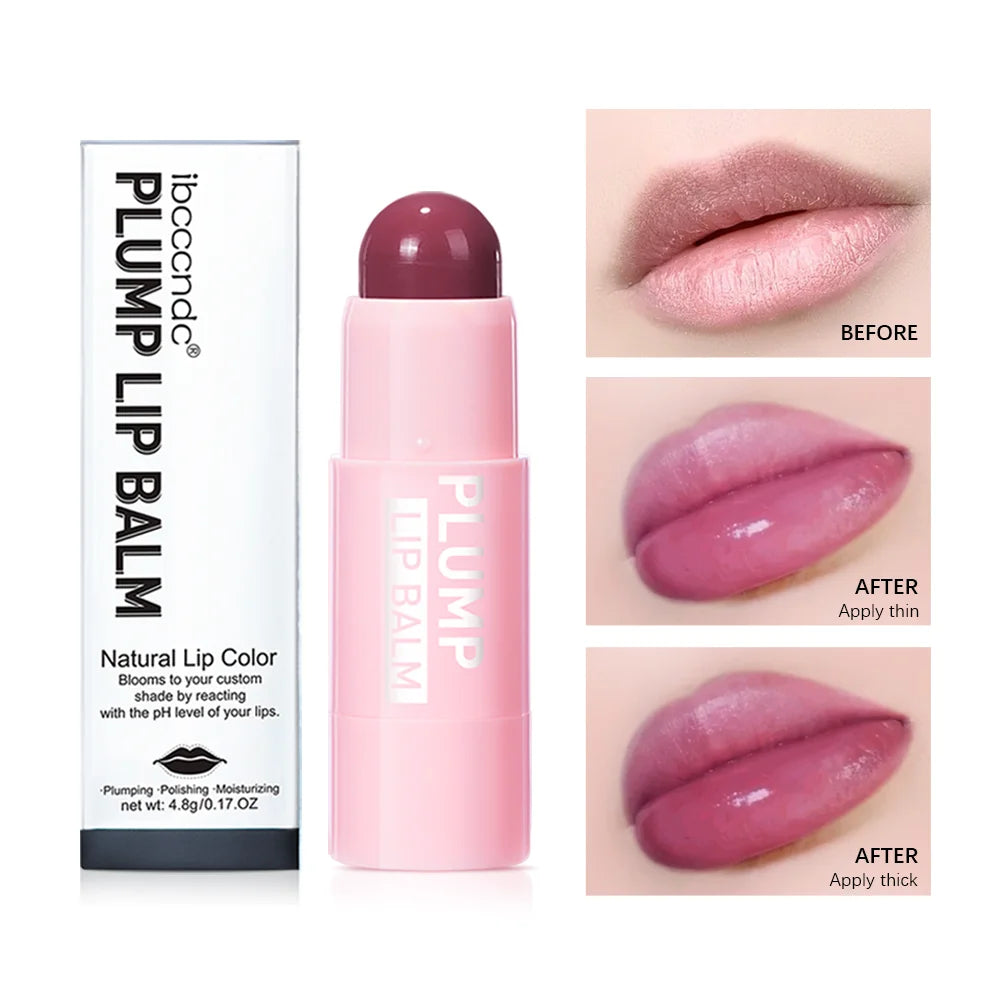 Tinted Plumping Lip Balm with Peptide – 4 Colors Tinted Lip Balm Qst