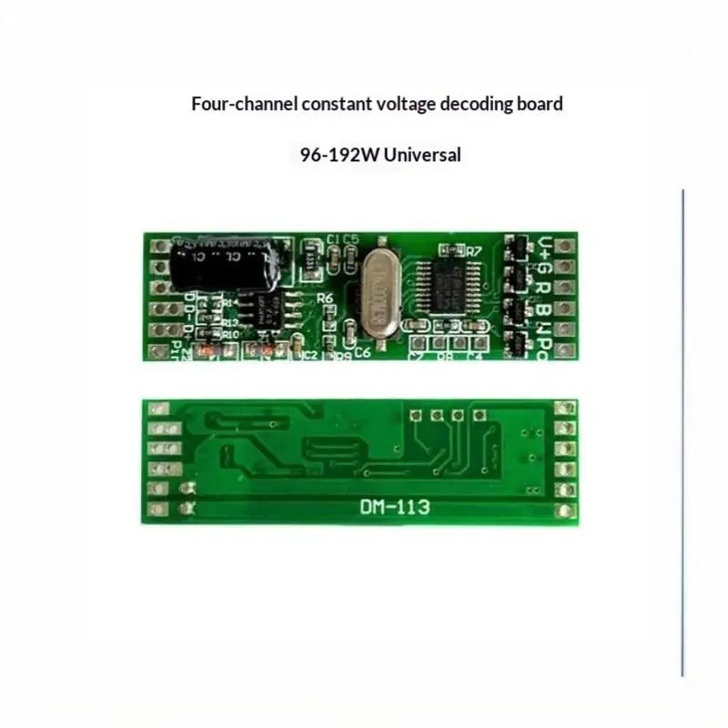 4CH DMX512 Decoder Board DC 12-24V LED Driver Wall Washer DMX LED Decoder Qme