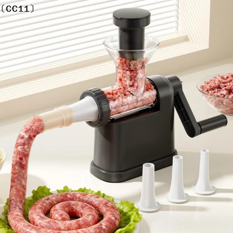 Manual Sausage Stuffer Machine – Hand-Crank Meat Injector Sausage Stuffer Qme
