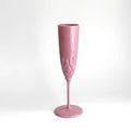 Plastic Champagne Flute 125ml – Dishwasher-Safe PP Glass Champagne Flute Glass Qst Purple