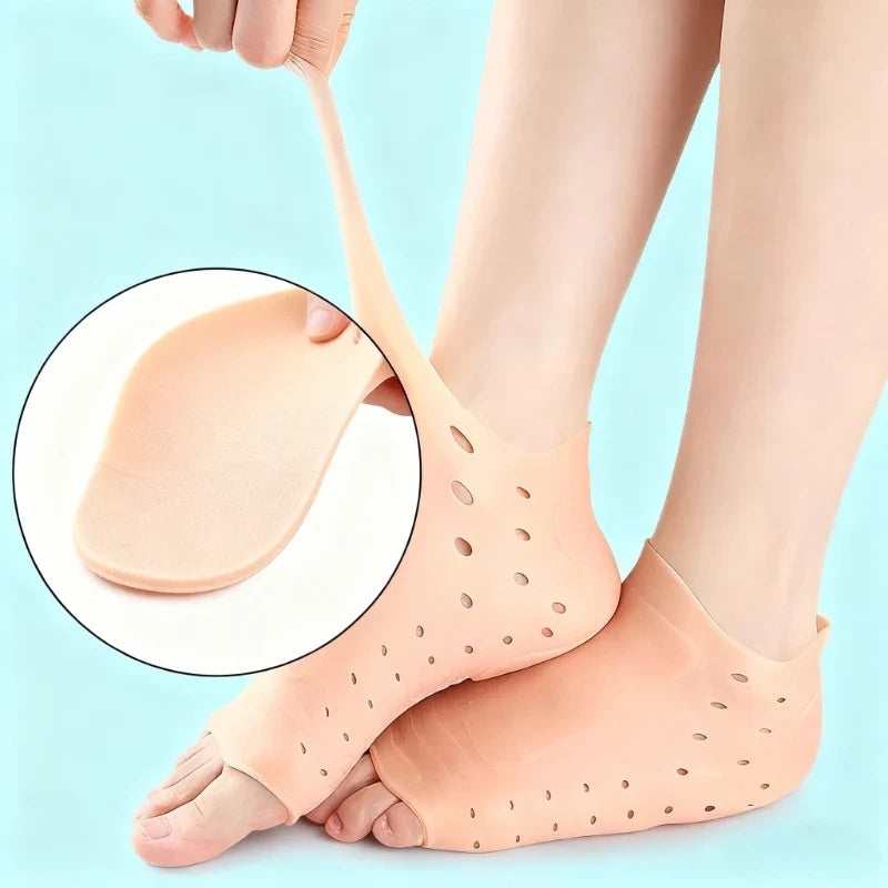 Perforated Heel Covers Soft Rubber Cushion Insoles – 1 Pair Heel Cushion Insole Qme