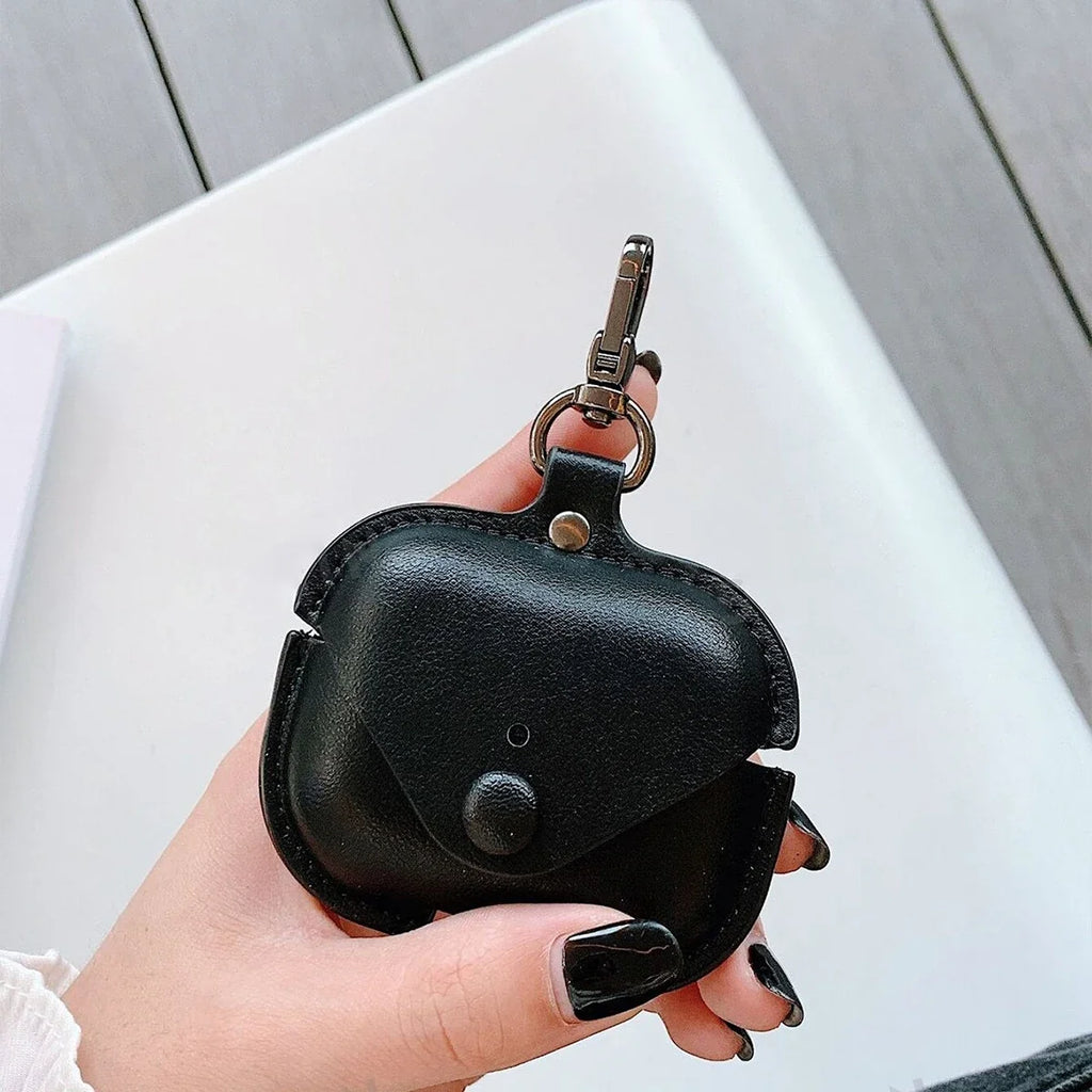 Leather AirPods Case for Gen 1 2 3 & Pro 2 – Anti-Drop Cover Earphone Case Qme