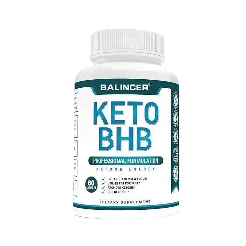 BHB Ketogenic Capsules – Fat Burning & Metabolism Boost Ketogenic Supplement Qst 60 count-1 bottle