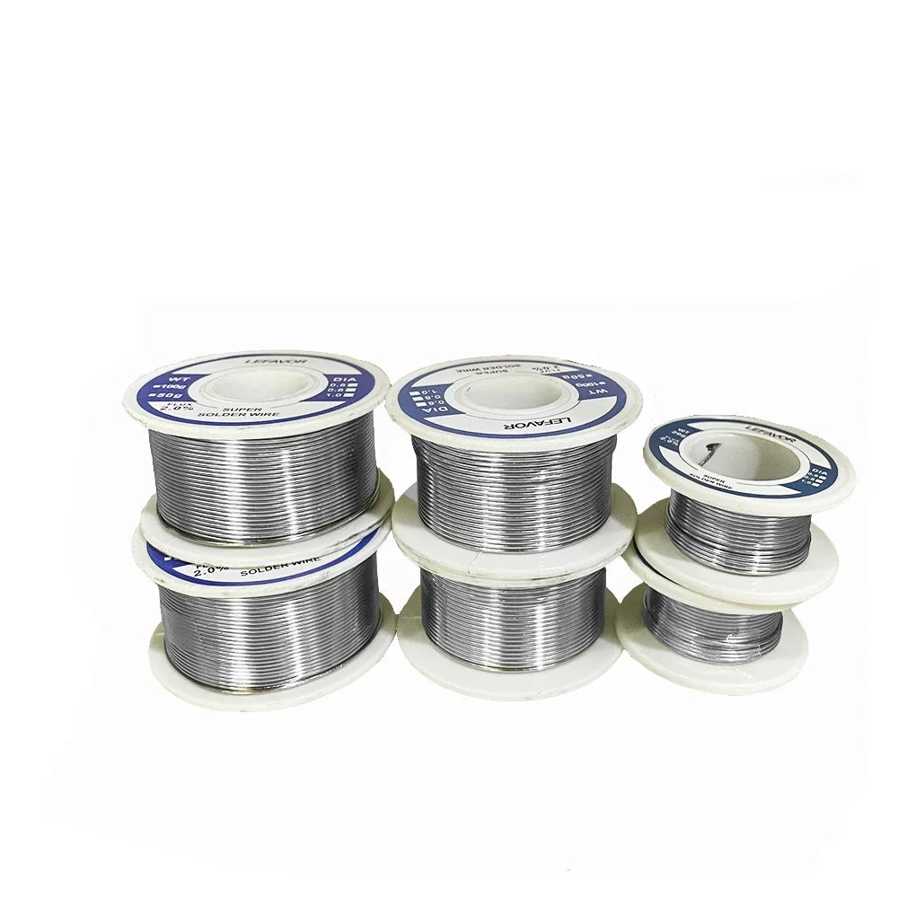 Rosin Core Solder Wire No-Clean Flux Tin Roll – 6 Sizes Solder Wire Qme
