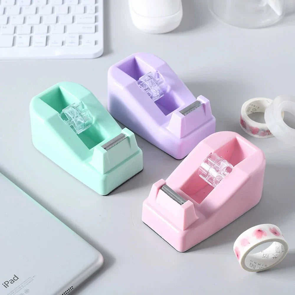 Desktop Tape Dispenser with Cutter & Heavy-Duty Table Base Tape Dispenser Qme