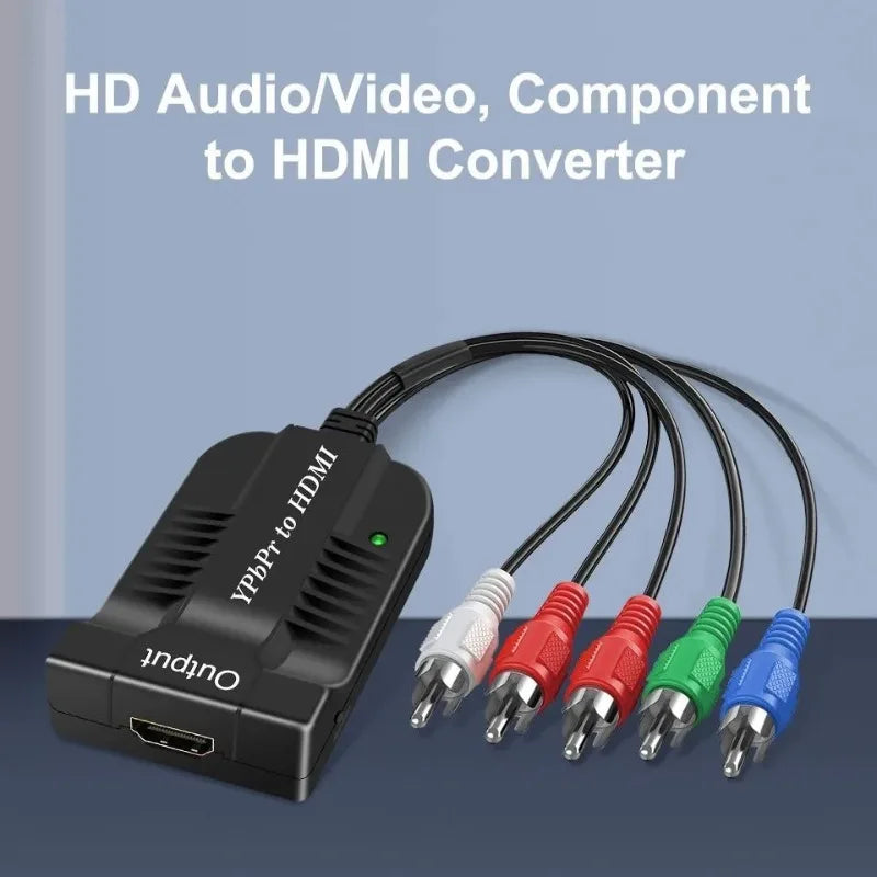 AV S-Video to HDMI Converter 1080P CVBS Audio Adapter Cable Video Signal Converter Qme