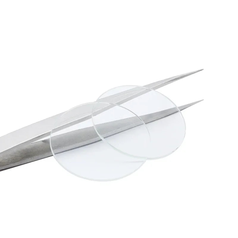 Round Flat Watch Crystal Glass Replacement Lens 15mm–45mm Watch Crystal Lens Qme