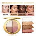 Danchel 4-Color Eye & Cheek Palette – Highlight Contour Shimmer Eye & Cheek Palette Qst Default Title